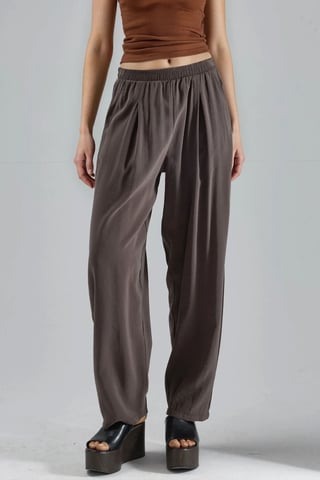 Weite gefaltete Hose