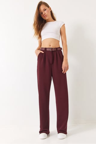 Bundfaltenweite Strickhose