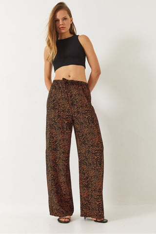 Entspannte Passform Zebra-Print Jerseyhose