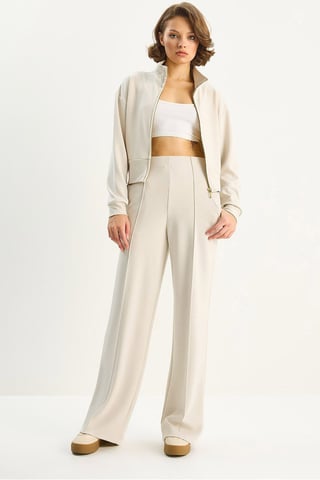 Vollzip Sweatshirt und Hose Zwei-Teiliges Set