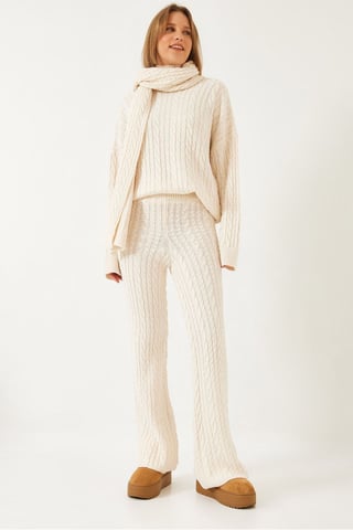 Strickpullover mit Struktur Oversized Co-Ord Set