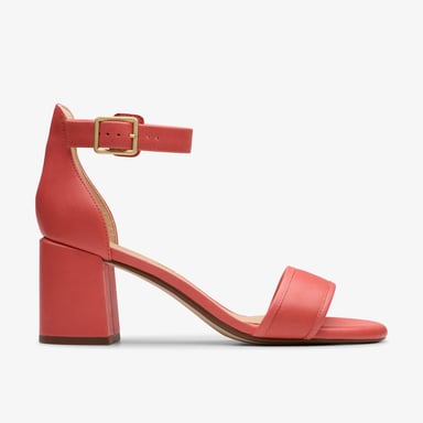 Ezoria Mae Coral Leather Sandalen