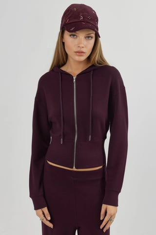 Hoodie mit Reißverschluss und langen Ärmeln