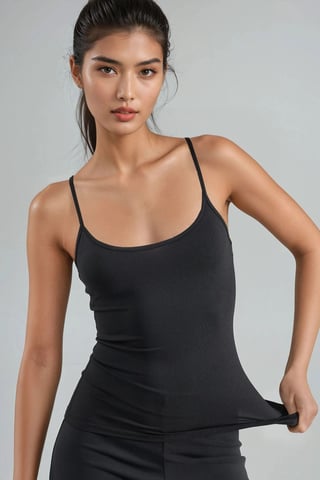 Figurbetontes U-Ausschnitt Strick-Top