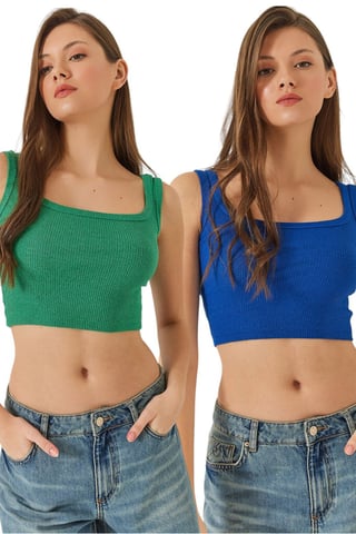 2er-Pack Basic Tanktop