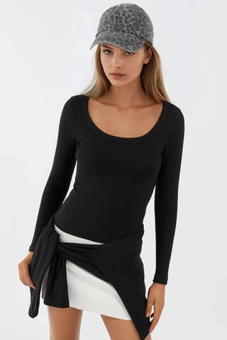 Basics Baumwoll-Mischung T-Shirt