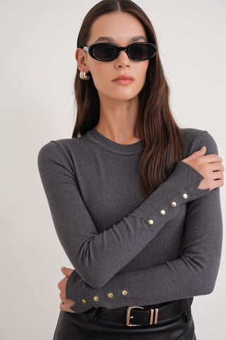 Rundhals Strickpullover