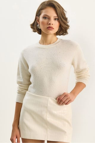Rundhals Strickpullover