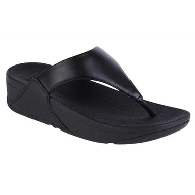 FitFlop - "Lulu" Flipflops für Damen, Leder (Schwarz)