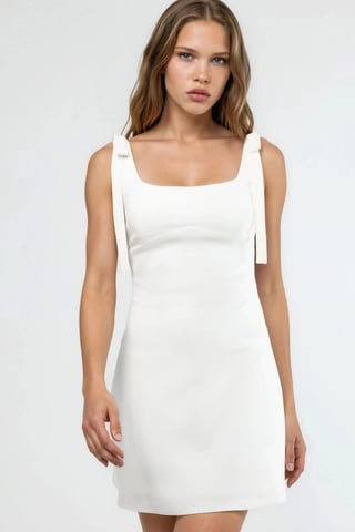 Bengalin Mini-Kleid mit Schleifen