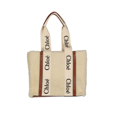 Chloé Woody Tote Tasche aus Lammfell