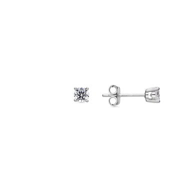 Luxenter Sterling Silber 925 Ohrringe mit rhodiniertem Brillant Zirkonia - Kyoro