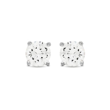 Luxenter Ohrringe Sterling Silber 925 mit rhodiniertem Brillant Zirkonia - Basic