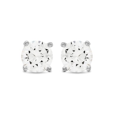 Luxenter Ohrringe Sterling Silber 925 mit rhodiniertem Brillant Zirkonia - Basic