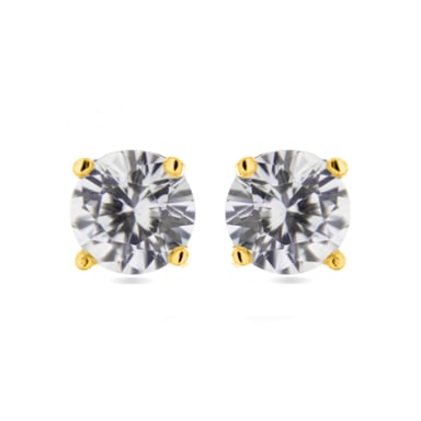 Luxenter Ohrringe Sterling Silber 925 mit rhodiniertem Brillant Zirkonia - Basic