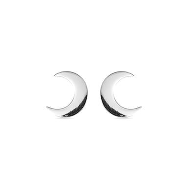 Luxenter Sterling Silber 925 Rhodium plattiert Ohrringe - Halbmond