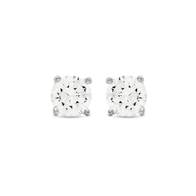 Luxenter Ohrringe Sterling Silber 925 mit rhodiniertem Brillant Zirkonia - Basic