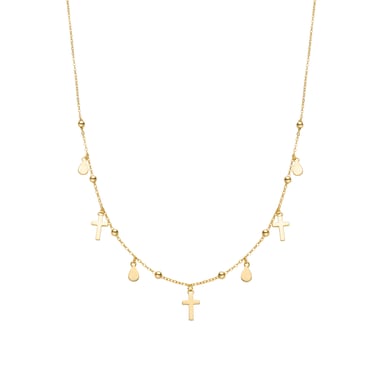 Luxenter Halskette aus 925er Sterlingsilber mit 18 Karat Gelbgold - Cirai