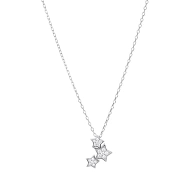 Luxenter Sterling Silber 925 Halskette mit rhodiniertem Brillant Zirkonia - Familie