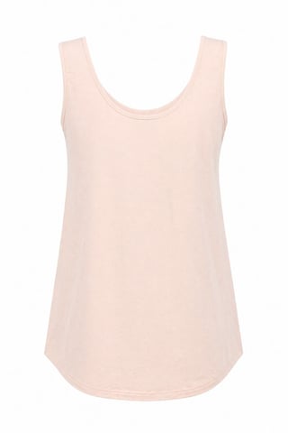 Lässiges U-Ausschnitt Baumwollmix Tanktop