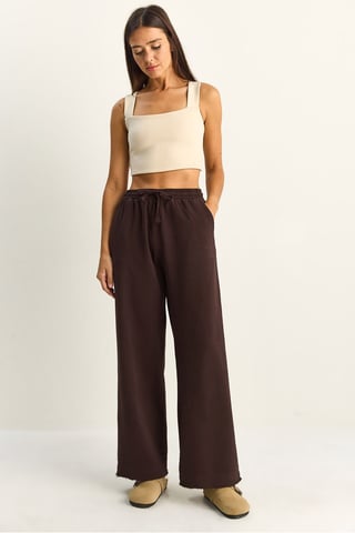 Elastische Bund gerade geschnittene Hosen