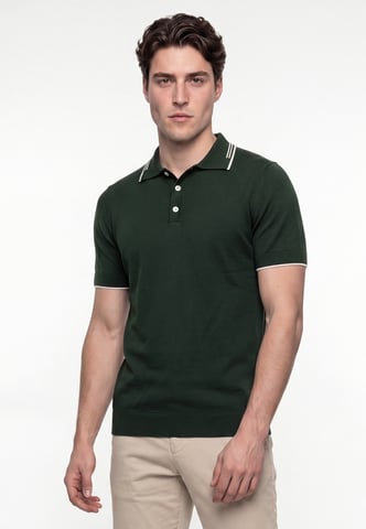 Polo Shirt Kurzarm Strick-Polo Shirt Kurzarm