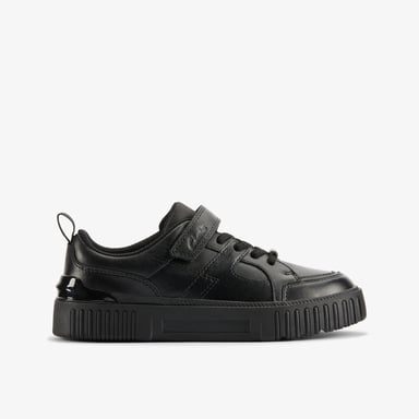 Oslo Flare O Black Leather Schuhe