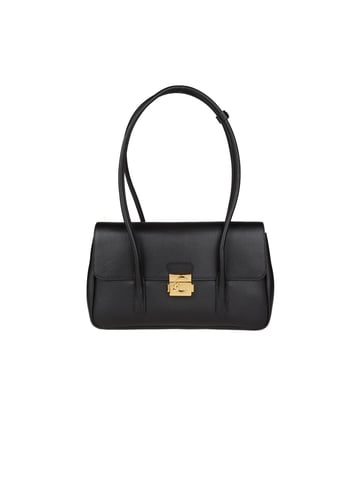 C-Me Lockhandtasche aus genarbtem Leder. 001