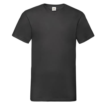 Fruit of the Loom - "Valueweight" T-Shirt V-Ausschnitt für Herren (Schwarz)