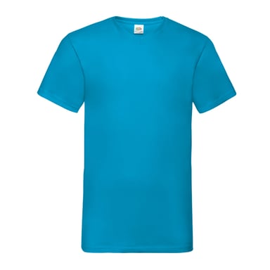 Fruit of the Loom - "Valueweight" T-Shirt V-Ausschnitt für Herren (Azure Blau)