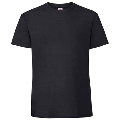 Fruit of the Loom - "Iconic 195 Premium" T-Shirt für Herren (Schwarz)