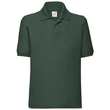 Fruit of the Loom - "65/35" Poloshirt für Kinder (Flaschengrün)