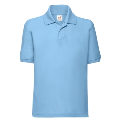 Fruit of the Loom - "65/35" Poloshirt für Kinder (Himmelblau)