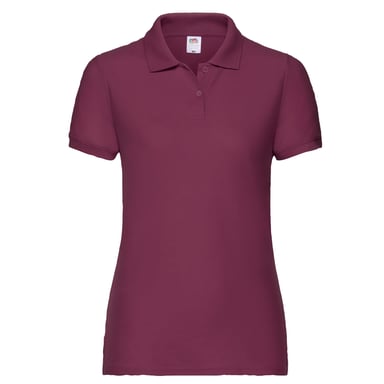 Fruit of the Loom - "65/35" Poloshirt für Damen (Burgunderrot)