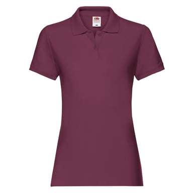 Fruit of the Loom - "Premium" Poloshirt für Damen (Burgunderrot)