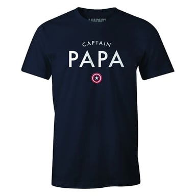 Marvel - "Captain Papa" T-Shirt für Herren (Marine)