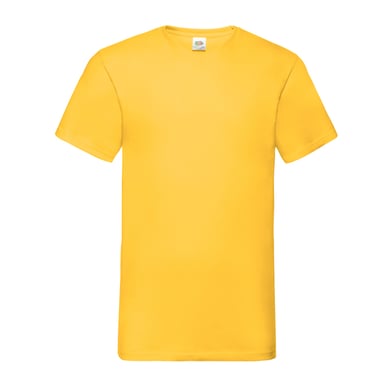 Fruit of the Loom - "Valueweight" T-Shirt V-Ausschnitt für Herren (Sonnenblume)