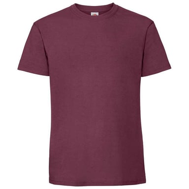 Fruit of the Loom - "Iconic 195 Premium" T-Shirt für Herren (Burgunderrot)