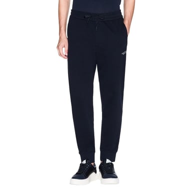 Armani Exchange Blaue Baumwoll-Jogginghosen (Trainingshosen)