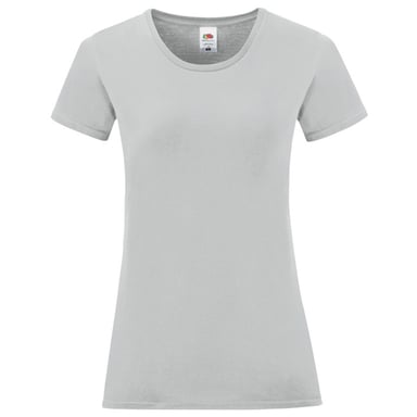 Fruit of the Loom - "Iconic" T-Shirt für Damen, Gekämmte Baumwolle (Zink unifarben)