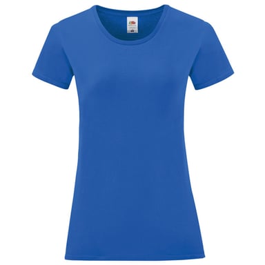 Fruit of the Loom - "Iconic" T-Shirt für Damen, Gekämmte Baumwolle (Königsblau)