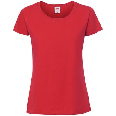 Fruit of the Loom - "Iconic 190" T-Shirt für Damen (Rot)