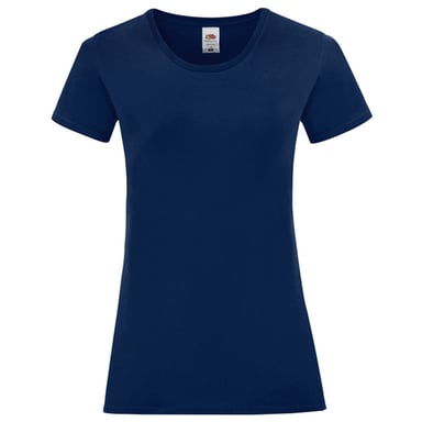 Fruit of the Loom - "Iconic" T-Shirt für Damen, Gekämmte Baumwolle (Marine)