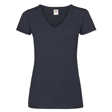 Fruit of the Loom - "Valueweight" T-Shirt V-Ausschnitt für Damen (Marineblau)