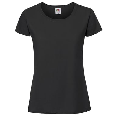 Fruit of the Loom - "Iconic 190" T-Shirt für Damen (Schwarz)