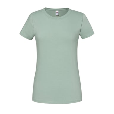 Fruit of the Loom - "Iconic 190" T-Shirt für Damen (Salbei)