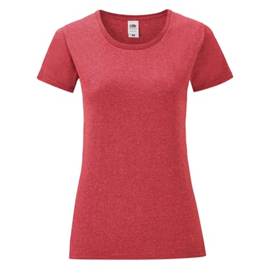 Fruit of the Loom - "Iconic" T-Shirt für Damen (Heide Rot)
