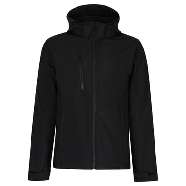 Regatta - "Venturer" Softshelljacke mit Kapuze für Herren (Schwarz)