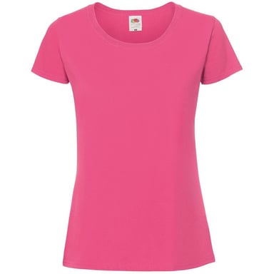 Fruit of the Loom - "Iconic 190" T-Shirt für Damen (Fuchsie)