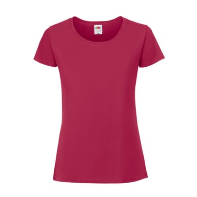 Fruit of the Loom - "Iconic 190" T-Shirt für Damen (Cranberry)